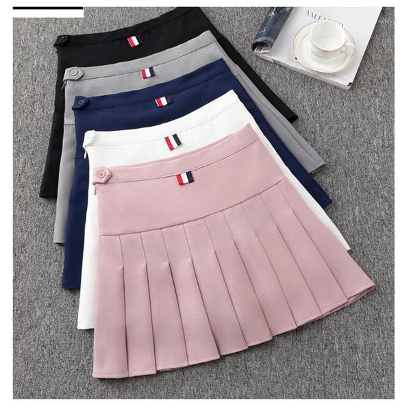 

japanese skirt skirt women summer high spring pleated short bb1571, Black