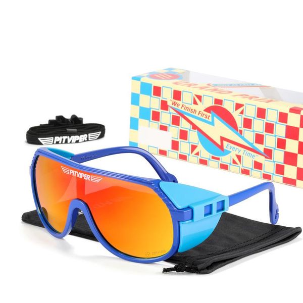 

pit viper tr90 frame siamese uv400 lenses sunglasses men women luxury designed open air vitality open air windproof goggles pv03, White;black