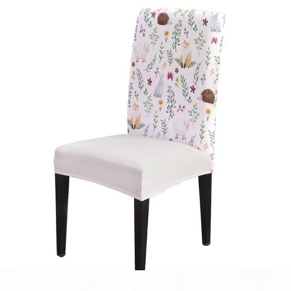 

мультфильм ежик весна стул обложка spandex elastic печати slipcovers мебель обложка для кухни свадебные принадлежности