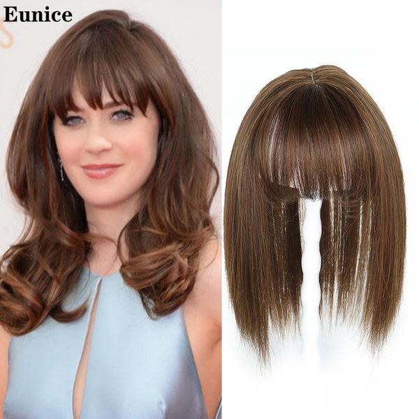 

synthetic bangs clip in hair bangs hairpiece fake bangs hair piece clip in hair extensions blone black brow wmtnmb, Black;brown