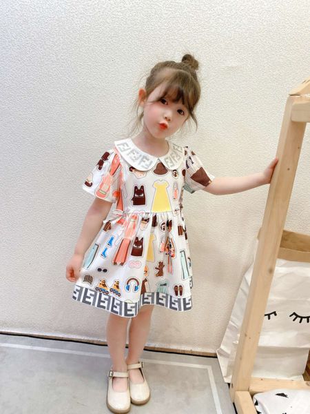 

lapel drs 2021 short sve summer with new girls' for childrenaaa1, Red;yellow