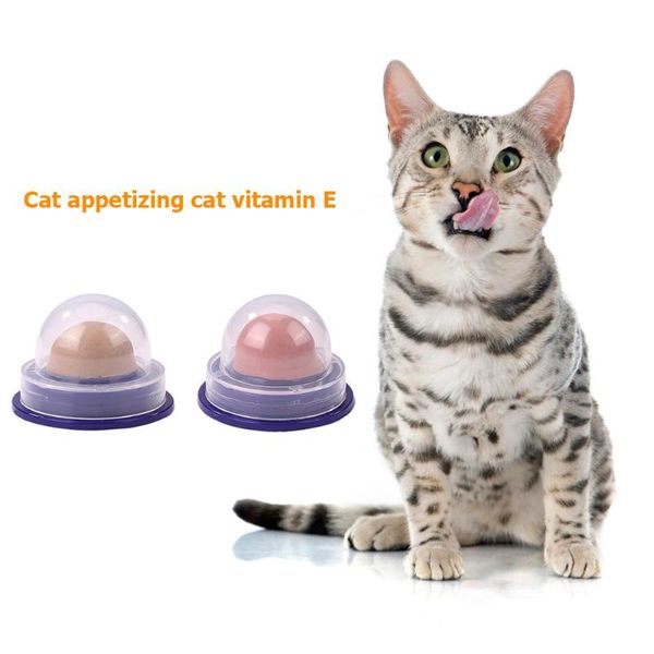 

cat toys healthy catnip sugar pet candy licking nutrition gel energy ball toy for cats kittens supplies help digestion 1pc
