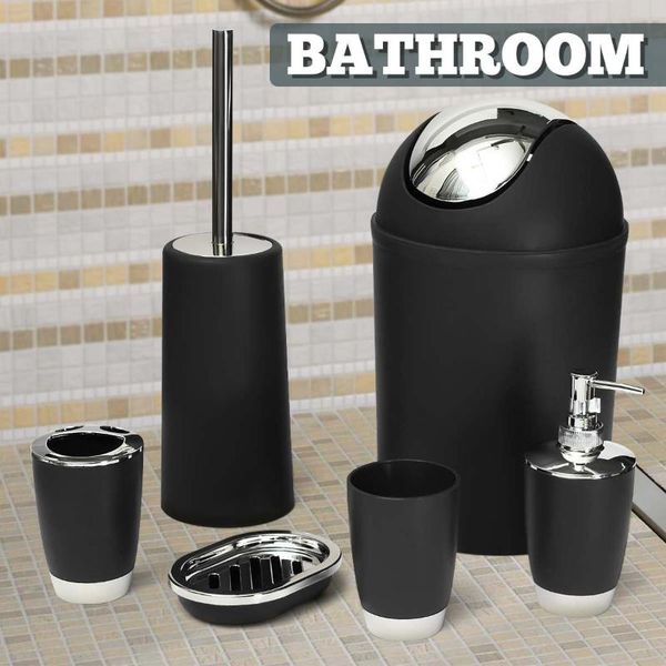 

bath accessory set xueqin 6pcs plastic bathroom accessories wash suit shell rinse cup tumbler toothbrush holder soap dish storag