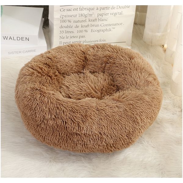 

теплые длинные плюшевые супер мягкие собаки кровать pet питомца круглый спальный мешок шезлонг кошка дома зима теплая диван корзина для мале