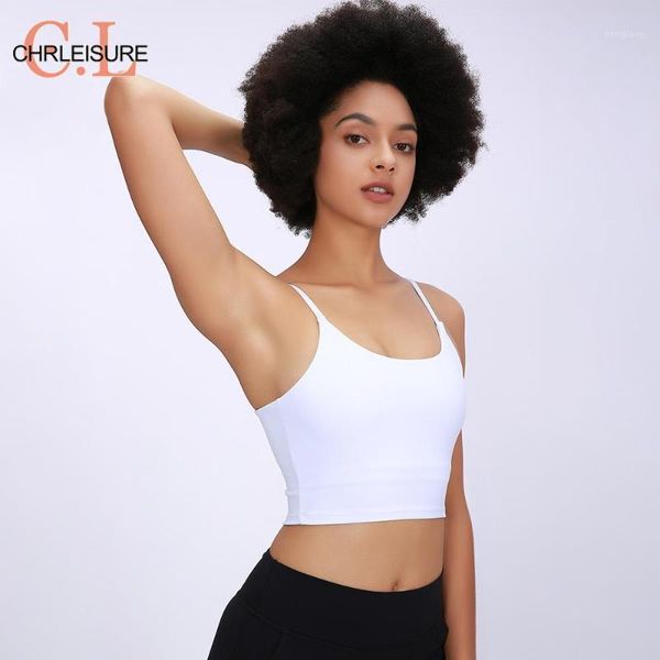 

chrleisure sports bra quick dry padded fitness bras crop women solid sportwear workout black bras1, Red;black