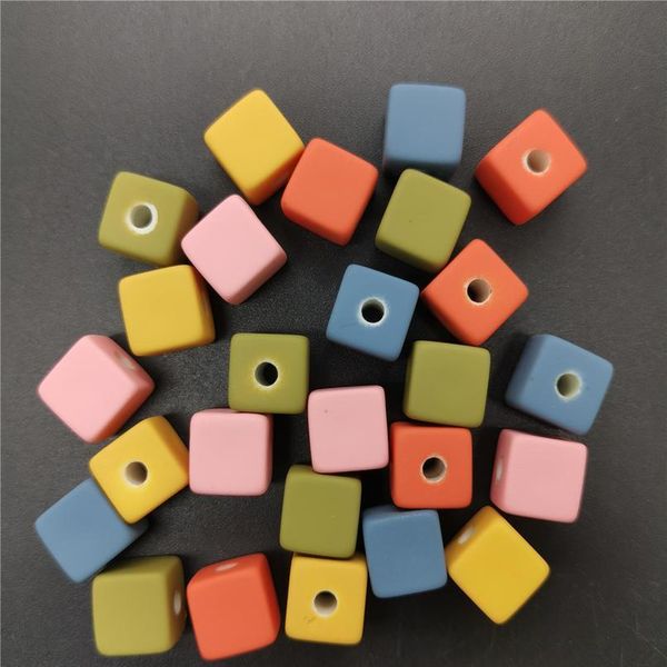 

new diy 15pcs round square multicolor acrylic round pearl loose frosting beads jewelry maki bbyvaw, Black