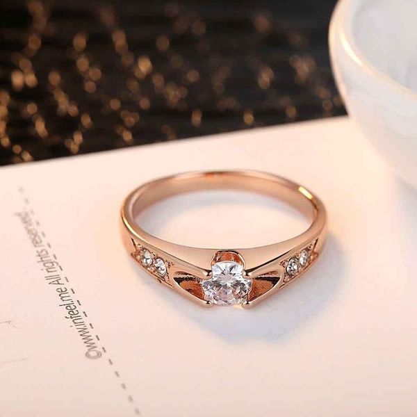 

korean version of the popular round zircon micro inlaid lover wedding, Slivery;golden