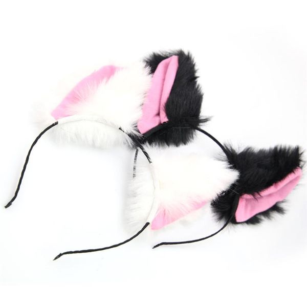 

fashion korea style women girls plush cat ears headbands hair accessories size