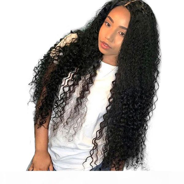 

indian remy curly full lace wigs glueless for black women hd lace real human hair pre plucked human hair curly lacefront wig, Black;brown