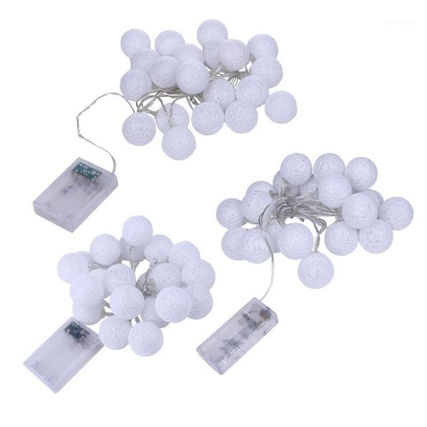 

christmas decorations 20pcs 2.3m battery x string lights cotton ball light1