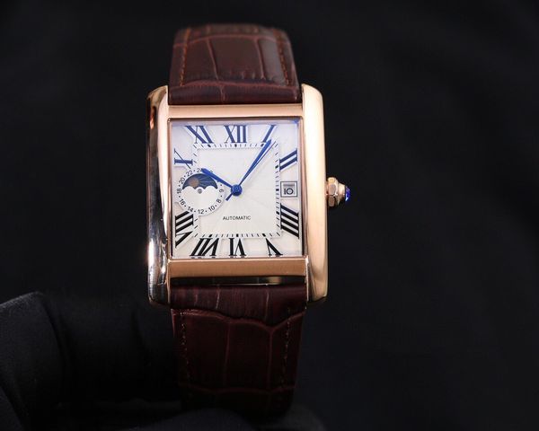 

2020 высококачественный бак mc mc watches watches moon pass joker кожаные наручные часы классические квадратные мужские часы d3010