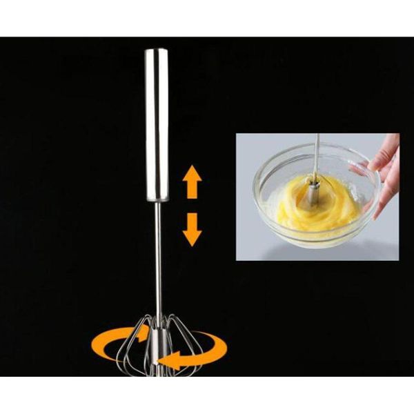 

rotating egg whisk milk frothier egg yolk white mixer blender stainless steel tool for health drinks smoothies egg w jllvik allguy