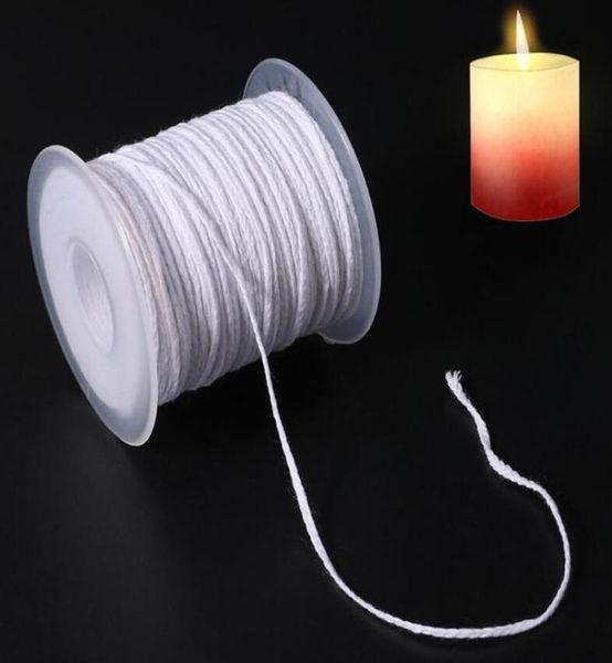 

61m бездымный экологический катушка из хлопковой свечи фитиль ядро ​​для diy масляные лампы свечи изготовление воска поставляет на день рожд
