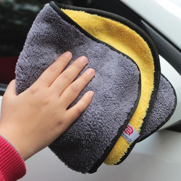 

microfiber wash towel car cleaning drying cloth hemming car care cloth detailing car wash towel 30x30 40 60cm h jllhmk