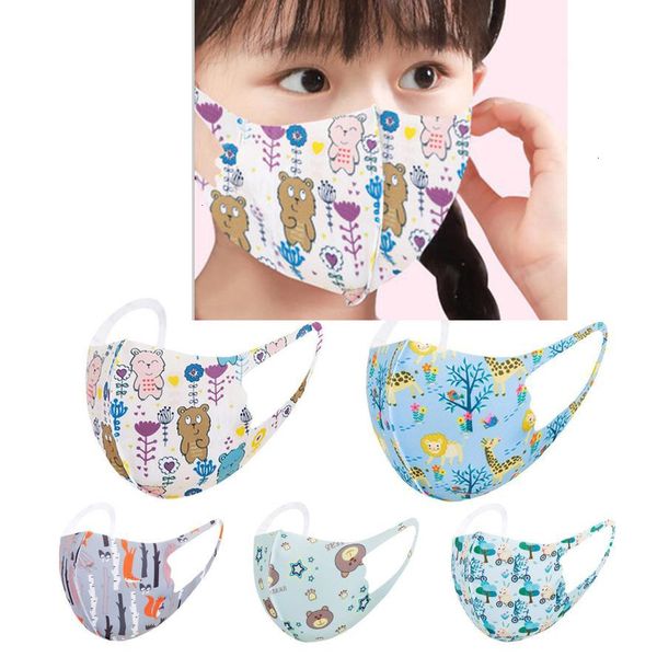 

izhbkids face mask children's cartoon anime printed fashion washable kids's protective breathable spring summer party ma