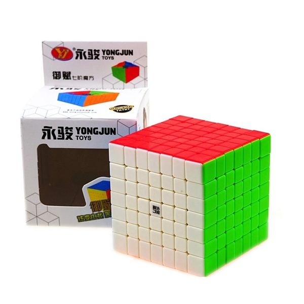 

yj yufu 7x7x7 magic cube 7layers stickerless speed magic cubes profissional puzzle toys for children gift toy 7x7 cubo magico y200428