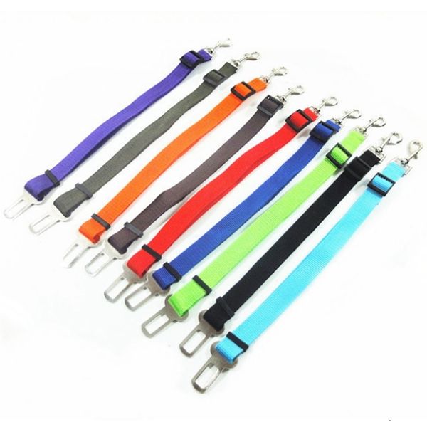 

seat seatbelt harness belt leash nylon dog car belts dogs travel clip pet supplies 10 colors wholesale wzw-yw3900