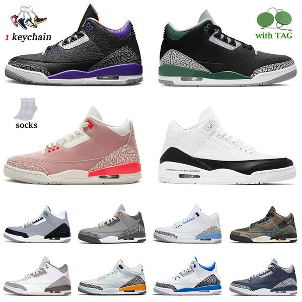 

mens designer jumpman3 shoes iii pine green rust pink basketball sports us 13 with socks cool grey chlorophyll unc a ma maniere fire red wom