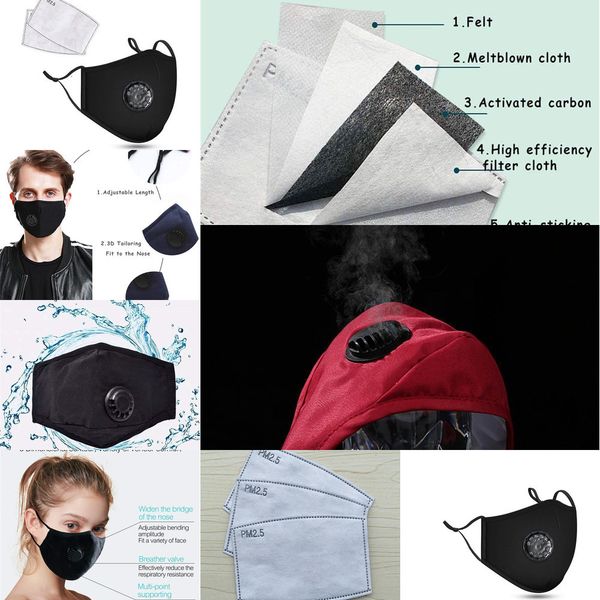 

with face masks cotton reusable valve breath pm2.5 mouth mask anti-dust washable mat0o2 cac5