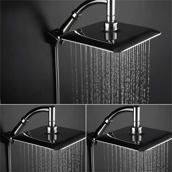 

wholesale 9 inches big size square rainfall showerhead universal watersaving hydrotherapy anion shower nozzle