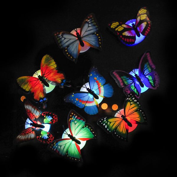 

factoryalxjnight colorful installation easy butterfly wall stickers light led lamp home living kid room fridge bedroom d