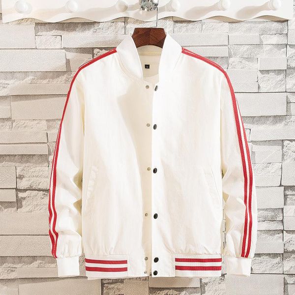 

masculine stripe loose retro vintage baseball uniform pilot jacket man's sportwear sweatsuit windbreaker hip hop bomber jackets, Black;brown