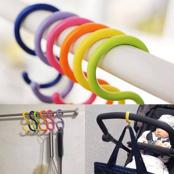 

clasp s-shaped multi-purpose plastic kitchen holder railing hooks for hanging clothes handbag hook 6pcs/lot