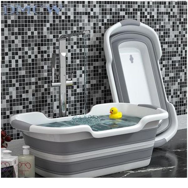 

folding baby bathtub pet bath tubs baby shower portable sile non-slip cat dog bath tubs newborn supplies bathroom ac sqcnzb