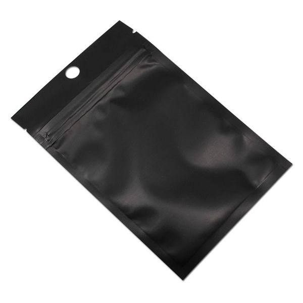 

100pcs lot matte clear white black plastic zip lock self sealing packaging bag electronic component accessories party pouch bag h sqckar
