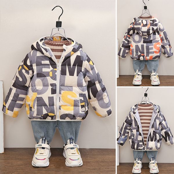 

2020 boys' autumn and winter clothes children's baby boys' down jacket, Blue;gray
