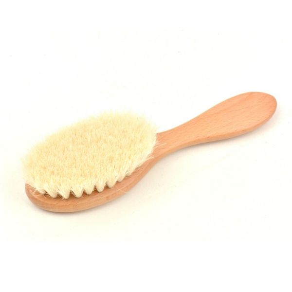 

beech wool comb baby massage soft hair comb brush natural wool is soft and comfortable for baby's scalp 5 pcs