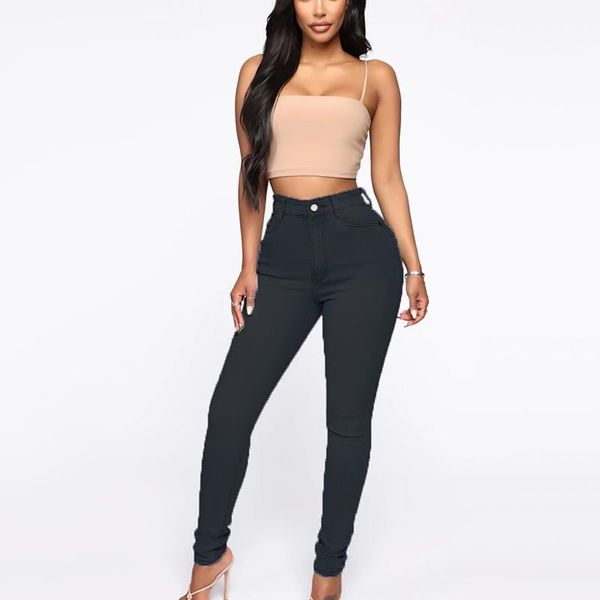 

women's jeans skinny plus size fashion casual pencil pants, Blue