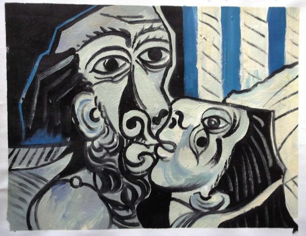 

pablo picasso 1969 поцелуй rare art версия home decor расписанную hd печати картина маслом на холсте wall art canvas картинки 201117