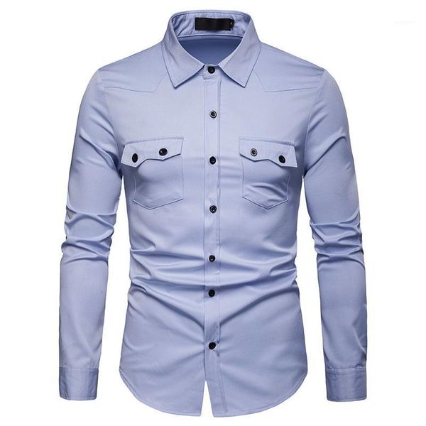 

europe size fashion men shirt turn down collar casual business long sleeve mens shirts solid masculina camisas dropshipping1, White;black