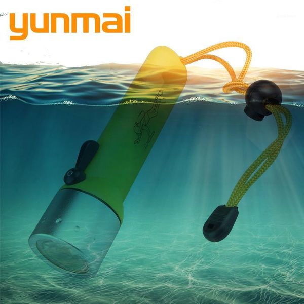 

diving underwater torch lamp cree xp-g q5 waterproof 2000lm 4pcs battery led bulbs yunmai hard light 10w1