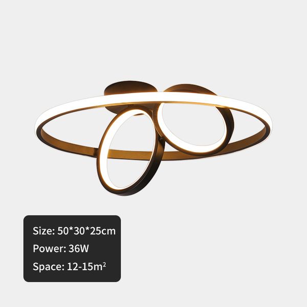 

2021 new ring modern circle drove the ceiling black remote control light fixture for home study lamp nrv3