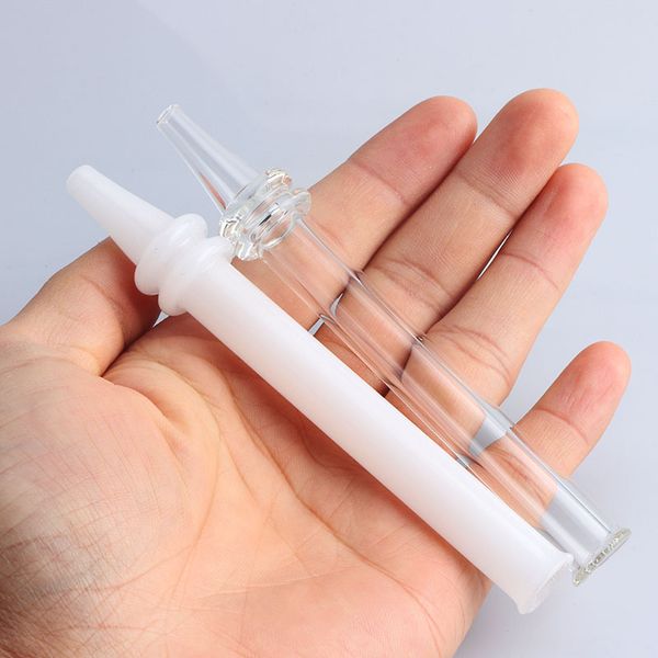 Mini NC Colorful Pen Style Heady Glass Dab Tube Accessori per fumatori Consigli rapidi per il riscaldamento per bong ad acqua