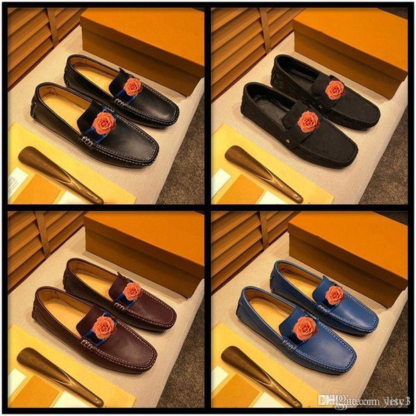 

q7 2019 pu leather fashion men business dress loafers round toe black shoes oxford breathable formal wedding shoes slip-on 33