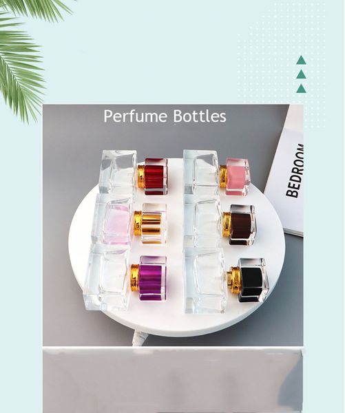 

30ml glass spray bottle square perfume bottle cosmetic packaging bottle
