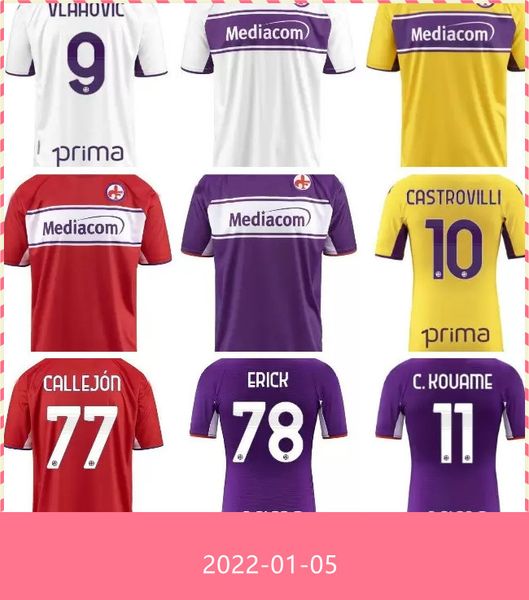 

2021 2022 fiorentina soccer jerseys ribery simeone prince pezzella chiesa 21 22 football shirts vlahovic maillot de foot, Black;yellow