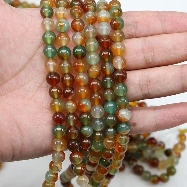 

1strand lot natural stone peacock agates bead round gem loose spacer beads for jewelry making findings diy bracelet wholesale h bbypwa