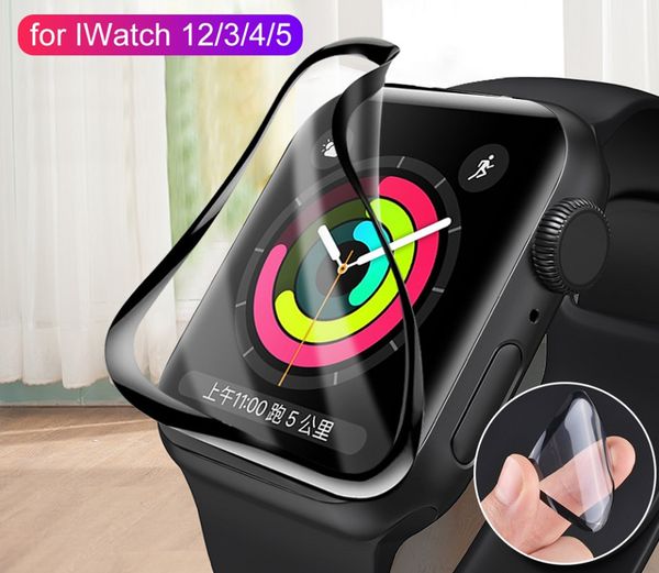 

wholesale waterproof screen protector for apple watch 5 4 3 2 1 soft glass film for iwatch 38mm 40mm 44mm 42mm film