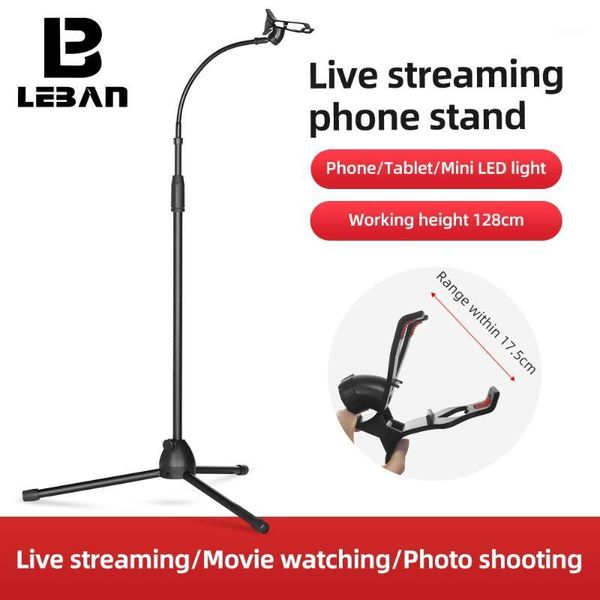 

tripods adjustable angle live light bracket stand tripod for led smart phone1