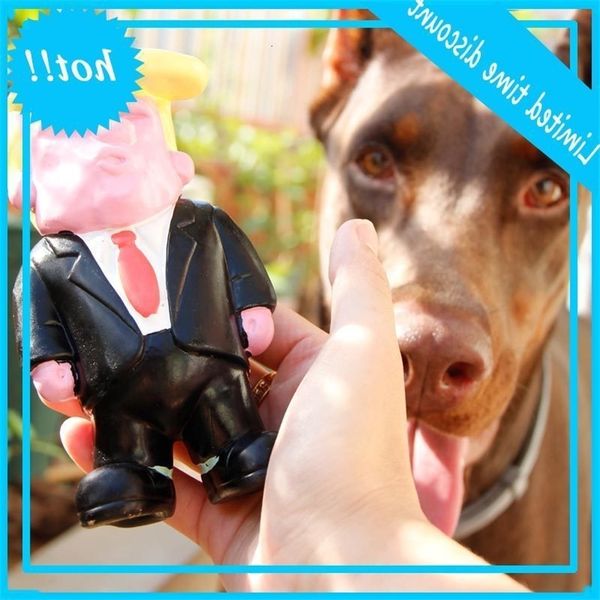 

trump model beeping small dogs interactive pets product rubber soft coffee toys for puppy beet permanently nice latex