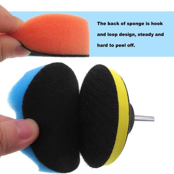 

21pcs 3inch (80mm) car foam drill polishing pad kit car polishing disc 16pcs buffing pads,wool pads,multifunctional wmtdhh