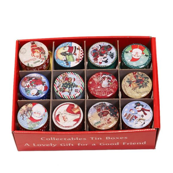 

christmas tin smokeless candles fragrance aromatherapy candle natural soy wax home decoration birthday party christmas gifts wmtupe