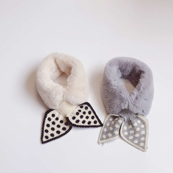 

baby children's cute scarf winter female cartoon rabbit plush collar korean version thickened warm neck cover parent child qem7, Red;brown