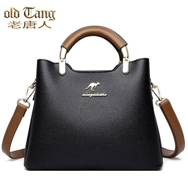 

old tang soft genuine leather tote luxury shoulder bags for women 2021 new designer handbags ladies crossbody bags sac a main