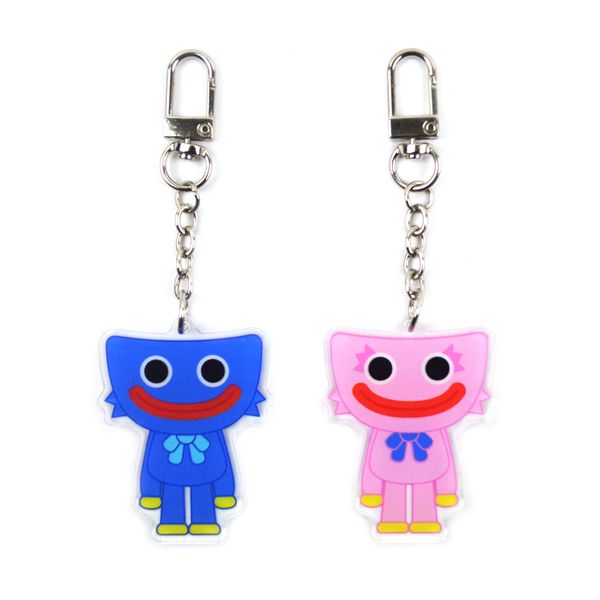 

poppy playtime mini keychain plastic pendant pmma acrylic fidget toys decompression toy trinket doll game accessories huggy wuggy finger bub