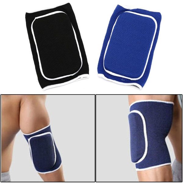 

knitted thick sponge basketball crash support brace pads elbow support sport and fitness elbow &knee pads, Black;gray